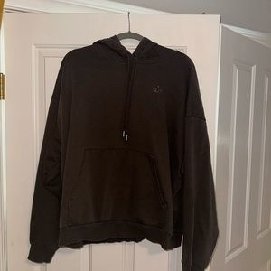 brown alo yoga hoodie